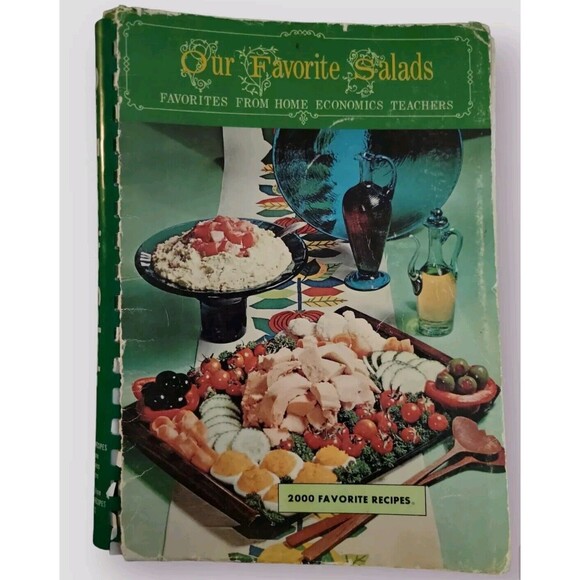 1968 Vintage Cookbook Our Favorite Salads, Favorites from Home Economics Teacher - Picture 1 of 2